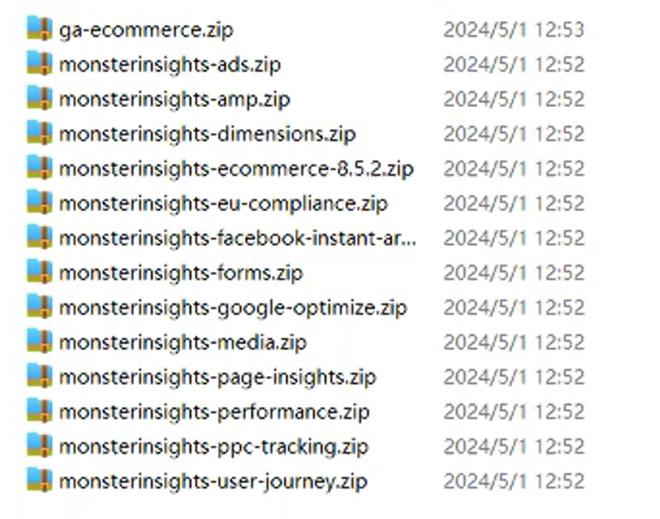 WP-monsterinsights-5-组件包
