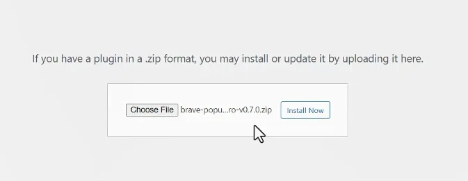 WP-Brave-popup-6-插件安装