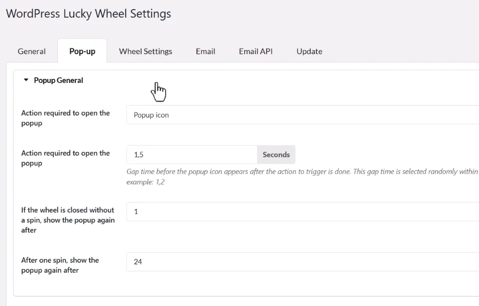 woocommerce-lucky-wheel-4-显示方式设置